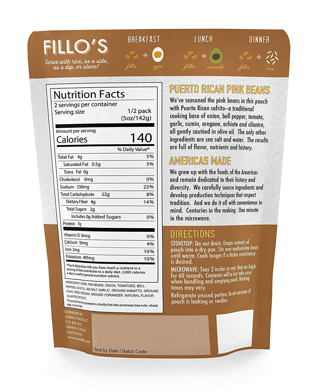 FILLOS PRICAN PINK BEANS ( 6 X 10 OZ )