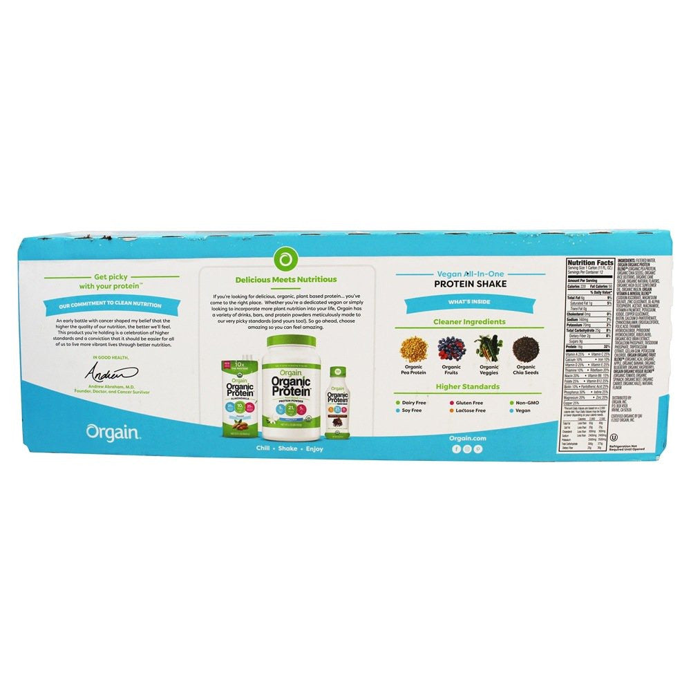 Orgain Sweet Vanilla Bean, Vegan (12X11 OZ)