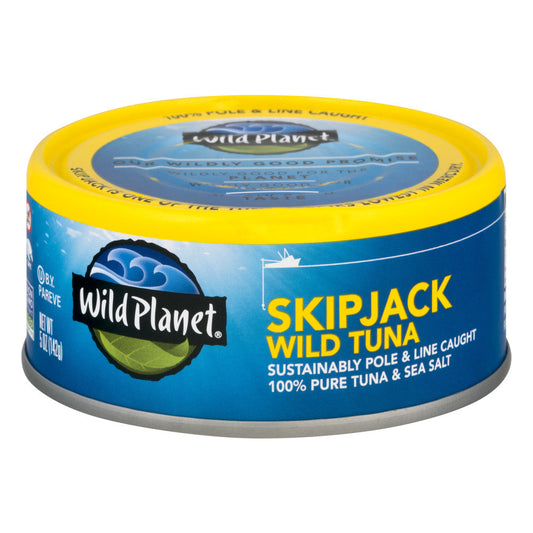Wild Planet Skipjack Light Tuna Low Mercury (12x5 Oz)